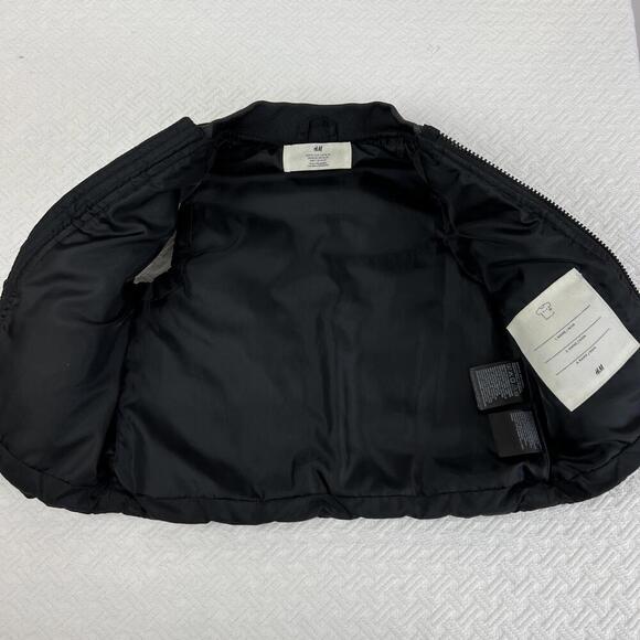 H&M Toddler 18 24M 2T Black Quilted Puffer Fall Vest Jacket Pockets Full Zip - Picture 4 of 10